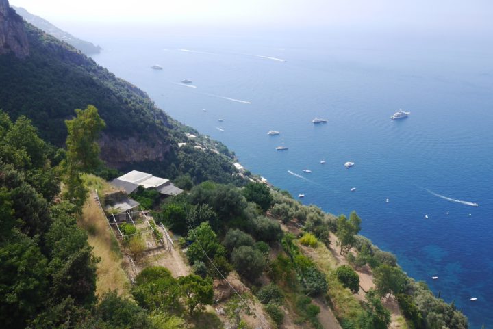 Vue de la côte Amalfitaine en Italie